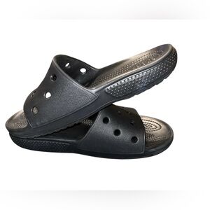 Crocs Classic comfort black unisex slides mens 4 women’s 6